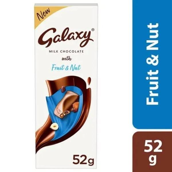 Galaxy Fruit & Nut Milk Chocolate  52g
