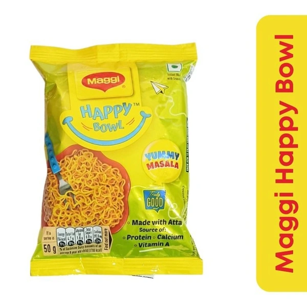 Maggi Happy Bowl Yummy Masala (made with Atta)  50gm