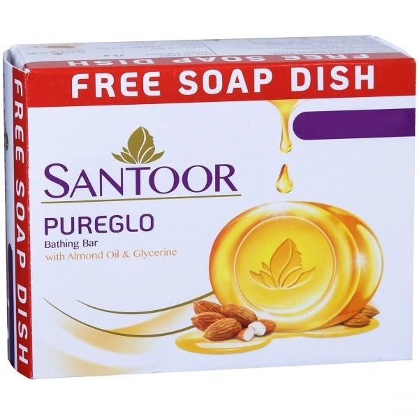 Santoor Pureglo Bathing Soap  75gm