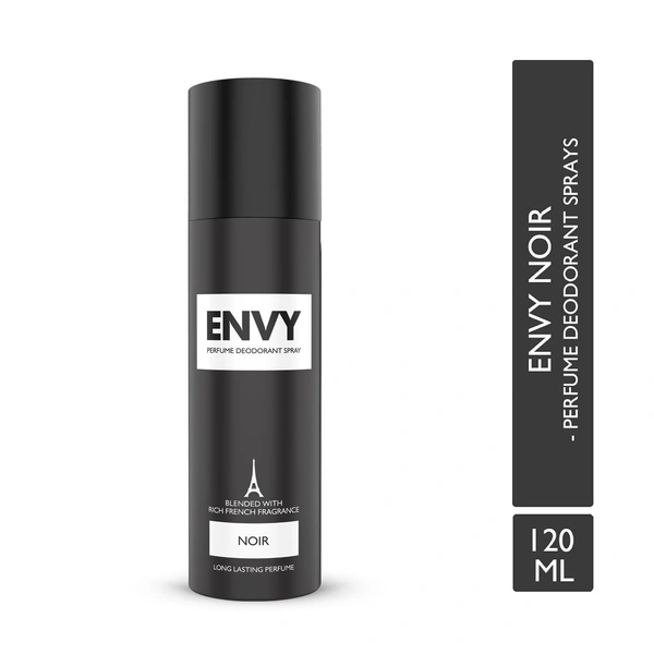 Envy NOIR French Deodorant for Men  120ml Spray Bottle
