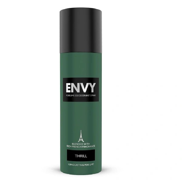 Envy THRILL French Deodorant for Men  120ml Spray Bottle