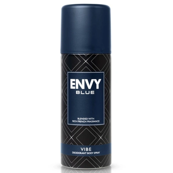 Envy Blue VIBE Deodorant for Men  165ml Spray Bottle