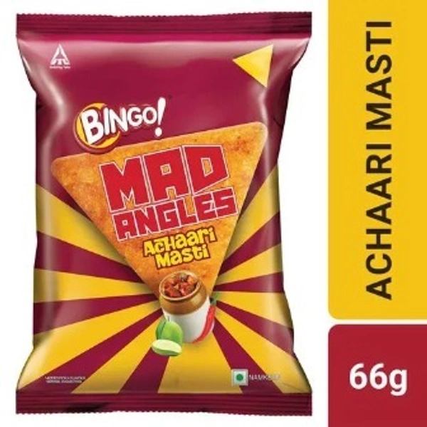 Bingo Mad Angles Achaari Masti Chips  66gm
