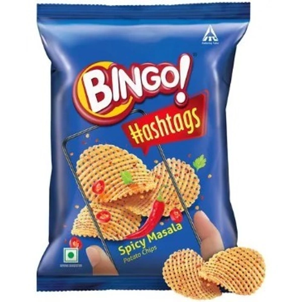 Bingo Hashtags Spicy Masala Chips  58gm