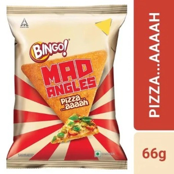 Bingo Mad Angles Pizza Chips  66gm