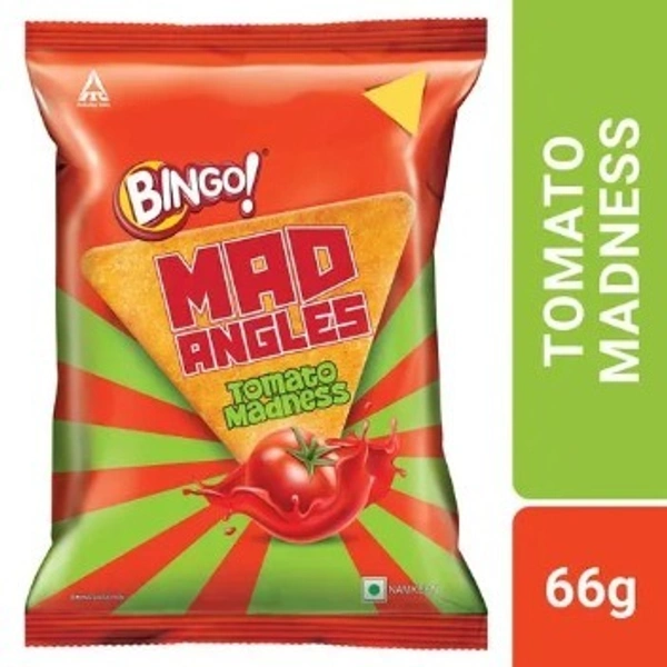 Bingo Mad Angles Tomato Madness Chips  66gm