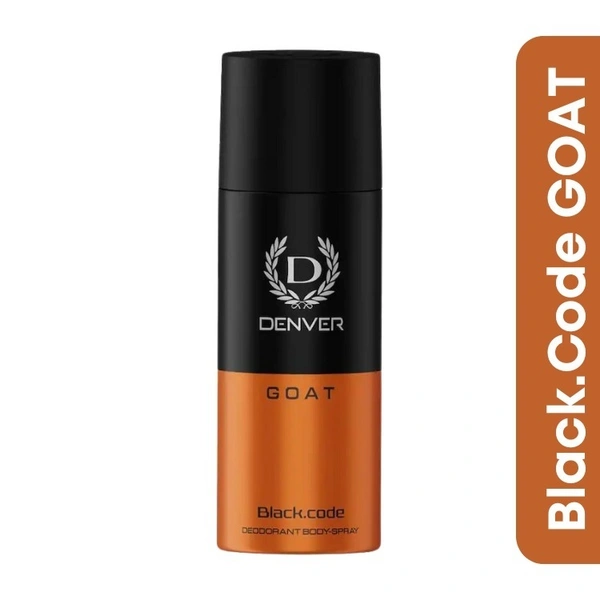 Denver Black.Code GOAT Deodorant for Men  150ml Bottle