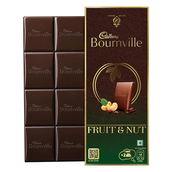 Cadbury Bournville FRUIT & NUT Chocolate  80gm