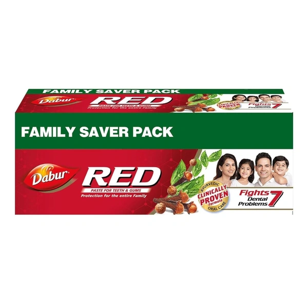 Dabur Red Ayurvedic Toothpaste (Family Pack)  500gm
