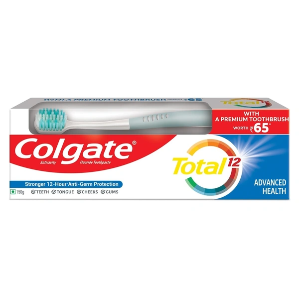 Colgate Total Advanced Health Toothpaste  150gm + 1N Toothbrush