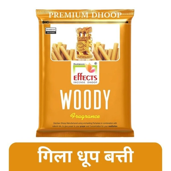 Darshan Effects WOODY Fragrance Wet Dhoop  20 Sticks