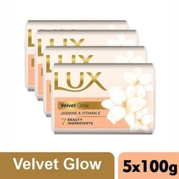 Lux Jasmine & Vitamin E White Bathing Soap  100gm (Pack of 5)