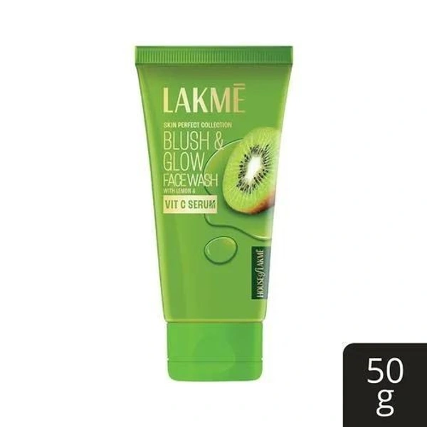 Lakme Blush & Glow Kiwi Gel Facewash  50gm Tube