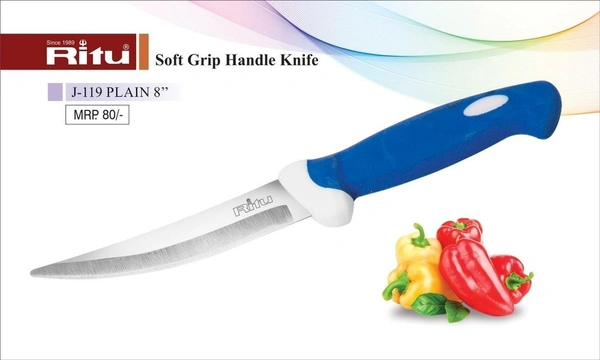 Ritu Soft Grip Handle Stainless Steel Knife (J-119)  1Pcs