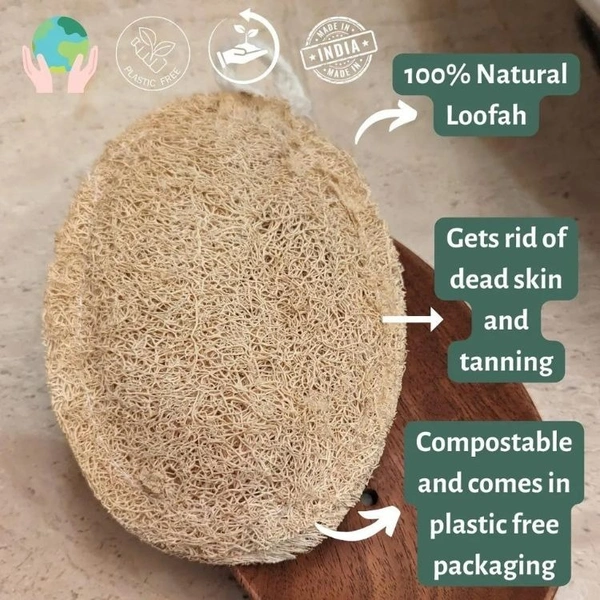 Rosiemarry Natural Loofah  1pc
