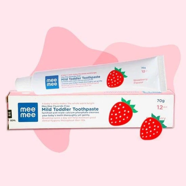 Mee Mee Mild Toddler Toothpaste (Strawberry Flavour)  70gm