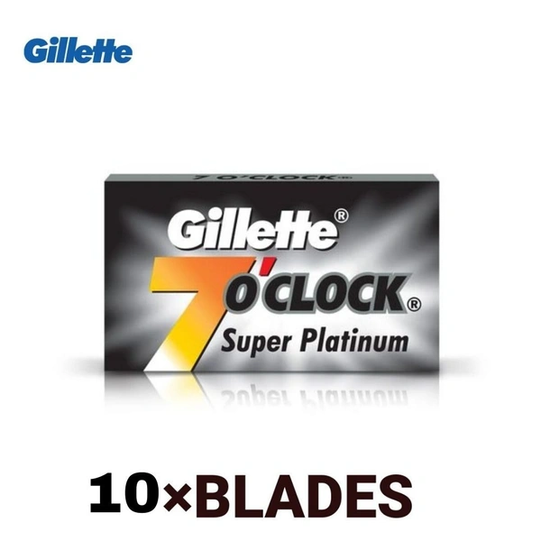 Gillette 7 O'Clock Super Platinum Blades  Pack of 10