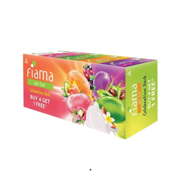 Fiama Gel Bar Celebration Pack Soap 4U X 125g + 1U X125g Free