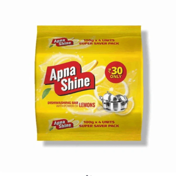 Apna Shine Dishwash Bar 4U X 100g