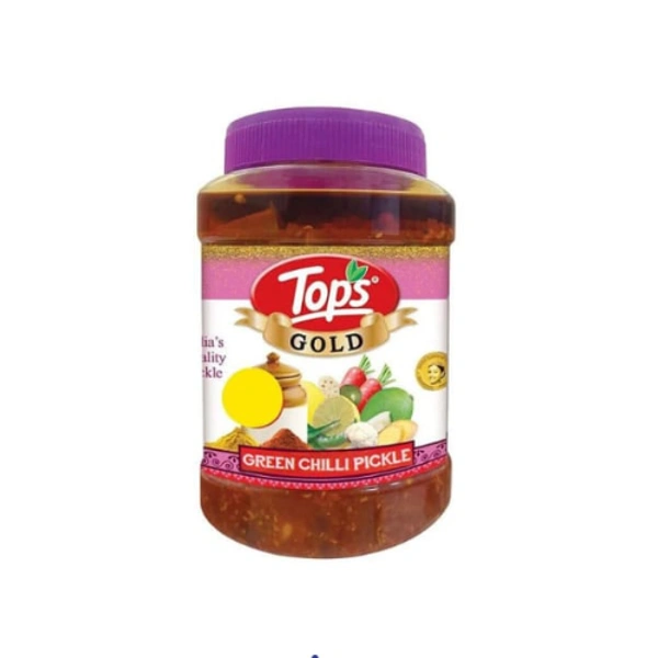 Tops Pickle Gold Green Chilli Jar 900g