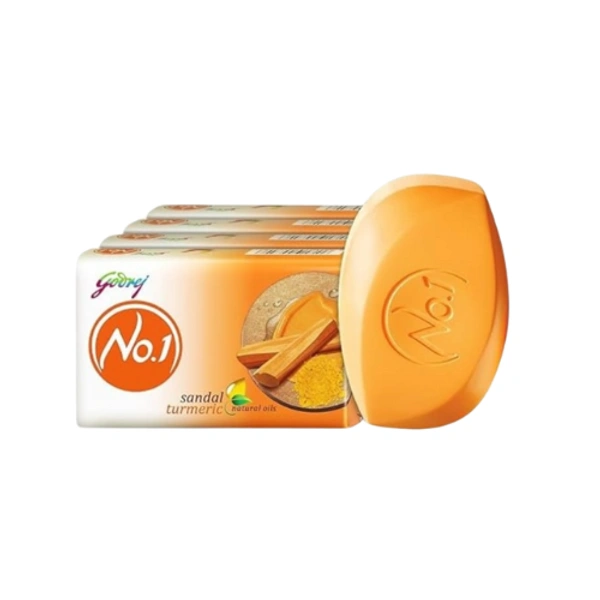 Godrej No.1 Bathing Soap Sandal & Turmeric 3U X 150g + 1U X 150g Free