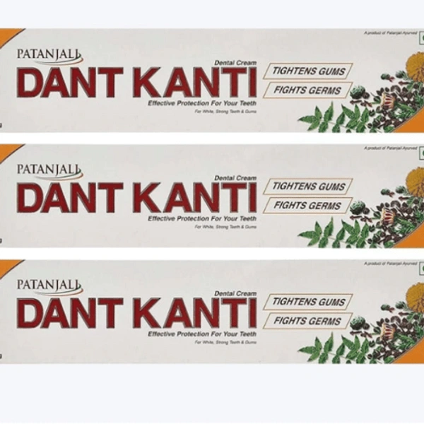 Patanjali Dant Kanti Dental Cream Natural 3U X 200g