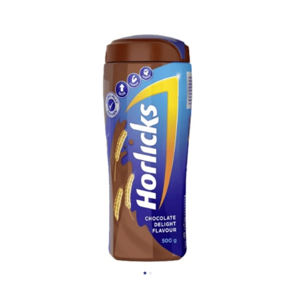 Horlicks Health & Nutrition Chocolate Delight Drink Jar 500g