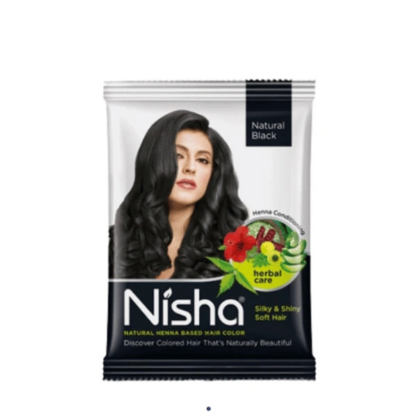 Nisha Hair Heena Natural Black 10g