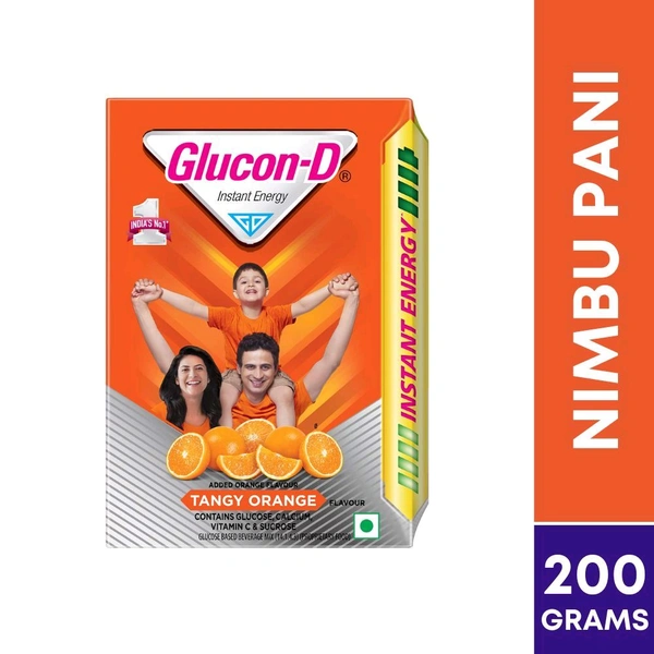 Glucon-D Orange Flavour Glucose 200gm