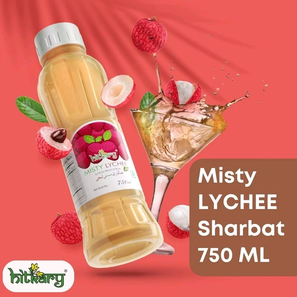 Hitkary Misty LYCHEE Sharbat Drink 750ml