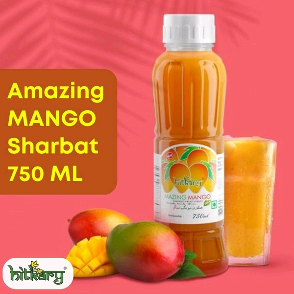 Hitkary Amazing MANGO Flavour Drink Sharbat 750ml