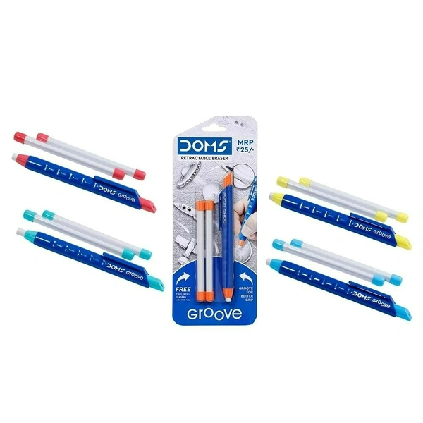 Doms Groove Retractable Eraser - 1 Piece