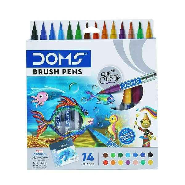 Doms Brush Pen 14 Shade