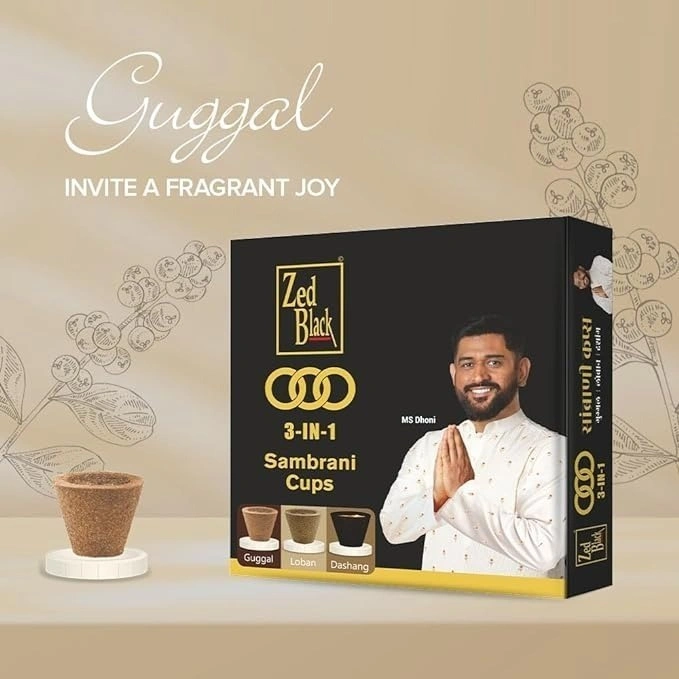 Zed Black 3 IN 1 Cup Sambrani