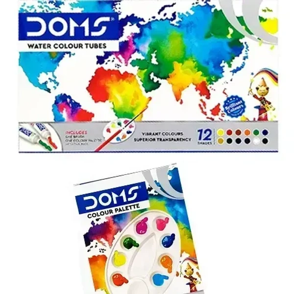 Doms water colour tube 12 shades