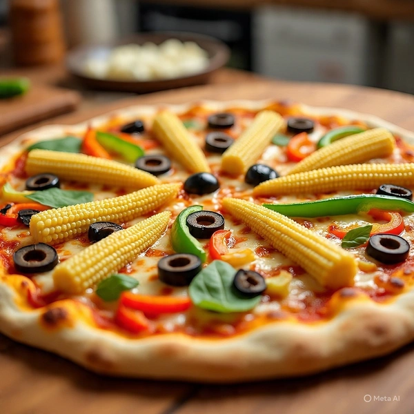 Baby Corn Special Pizza - Regular