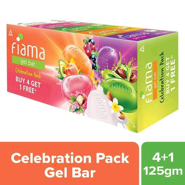 Fiama Celebration Gel Bar Family Pack(125g)