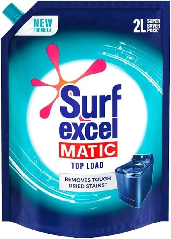 Surf Excel Matic Liquid Detergent Top Load Pouch - 2L