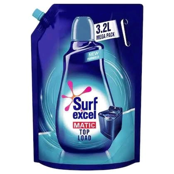 Surf Excel Matic Liquid Detergent Top Load Pouch - 3.2L