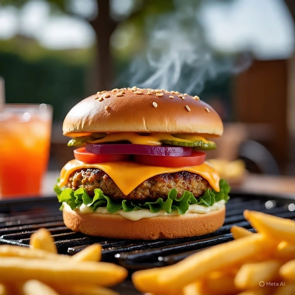 Veg Cheese Burger  - Regular