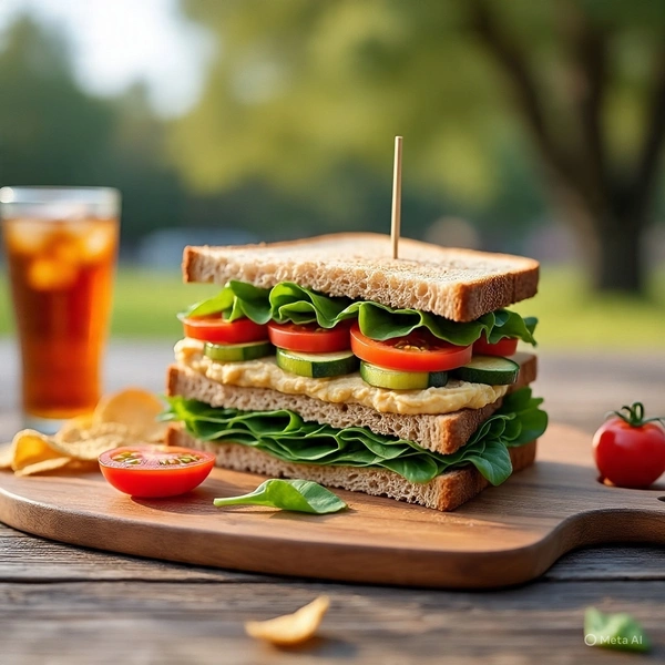Veg Club Sandwich - Regular