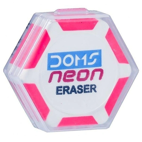 Doms Neon Eraser  - 60 Pieces