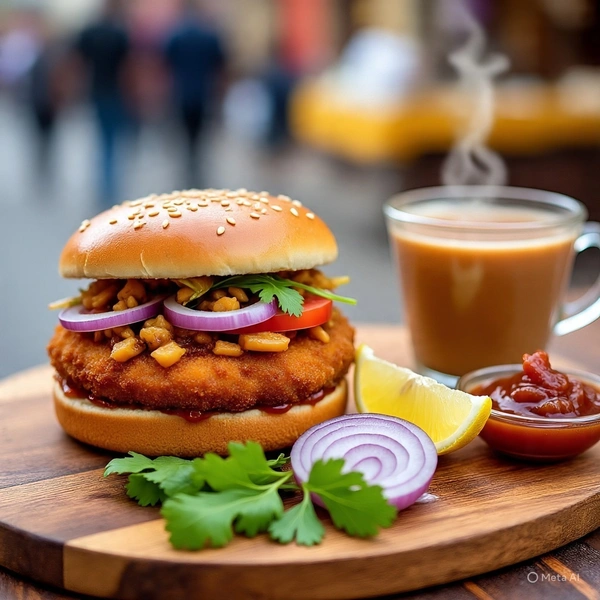 Paneer Tikki Burger - Regular