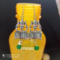 RdE Jewellery Hub PPE079 FANCY SILVER OXIDISED EARRING - SILVER