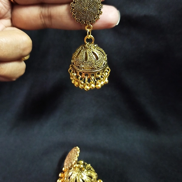 RdE Jewellery Hub PPE140 GOLDEN JHUMKA - GOLDEN