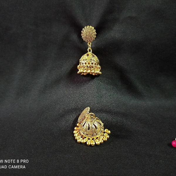 RdE Jewellery Hub PPE140 GOLDEN JHUMKA - GOLDEN