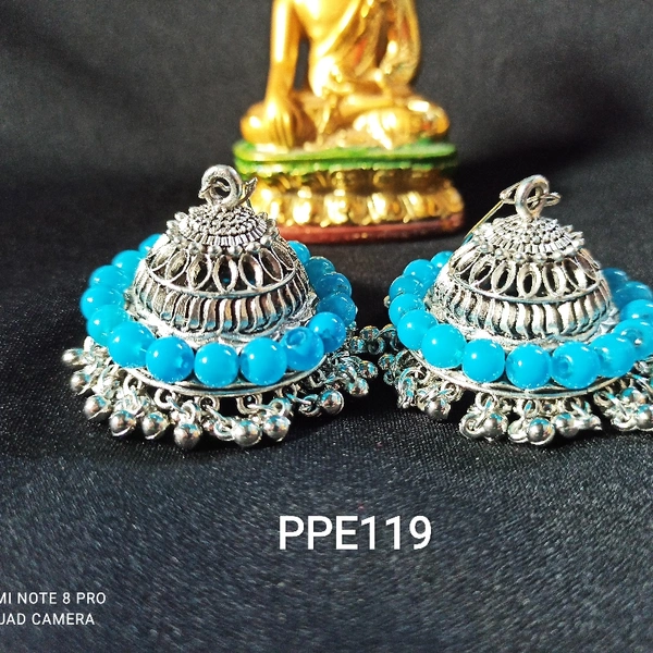 RdE Jewellery Hub PPE119 JUMBO JHUMKA - SILVER