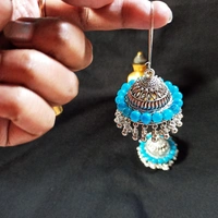 RdE Jewellery Hub PPE119 JUMBO JHUMKA - SILVER