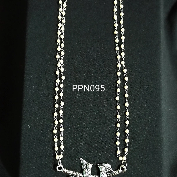 RdE Jewellery Hub PPN095 SILVER LONG NECKLACE - SILVER
