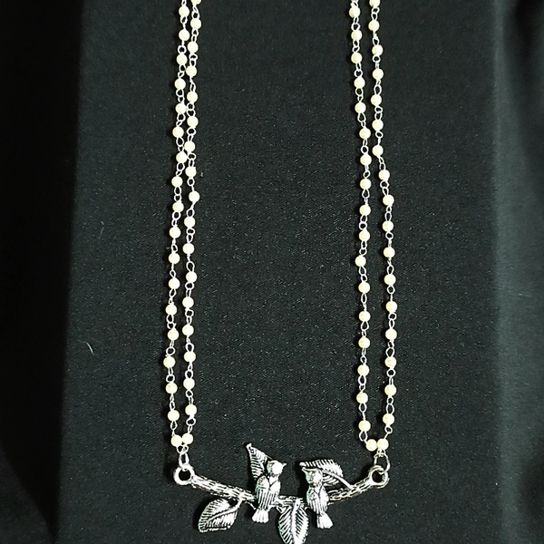 RdE Jewellery Hub PPN095 SILVER LONG NECKLACE - SILVER